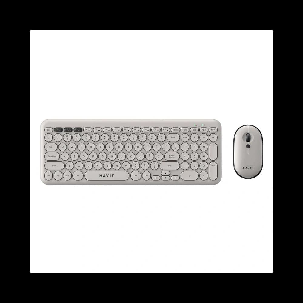 HAVIT KB254GCM wireless 2-in-1 gaming set keyboard + mouse (gray) - 1