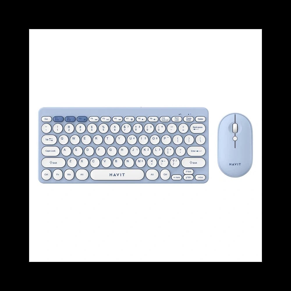 HAVIT KB279GCM wireless 2-in-1 gaming set keyboard + mouse (blue) - 1