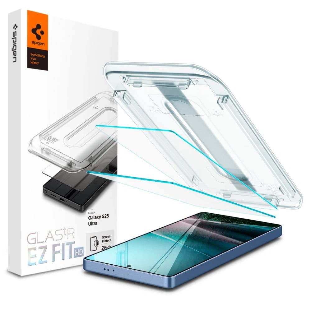 Spigen GLAS.tR ez Fit HD Samsung Galaxy S25 Ultra Klar [2 PACK] - 1