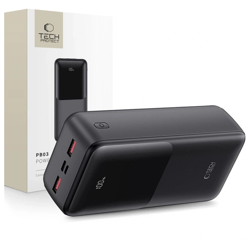 Tech-Protect PB03 Powerbank 30000mAh 22.5W Black - 1