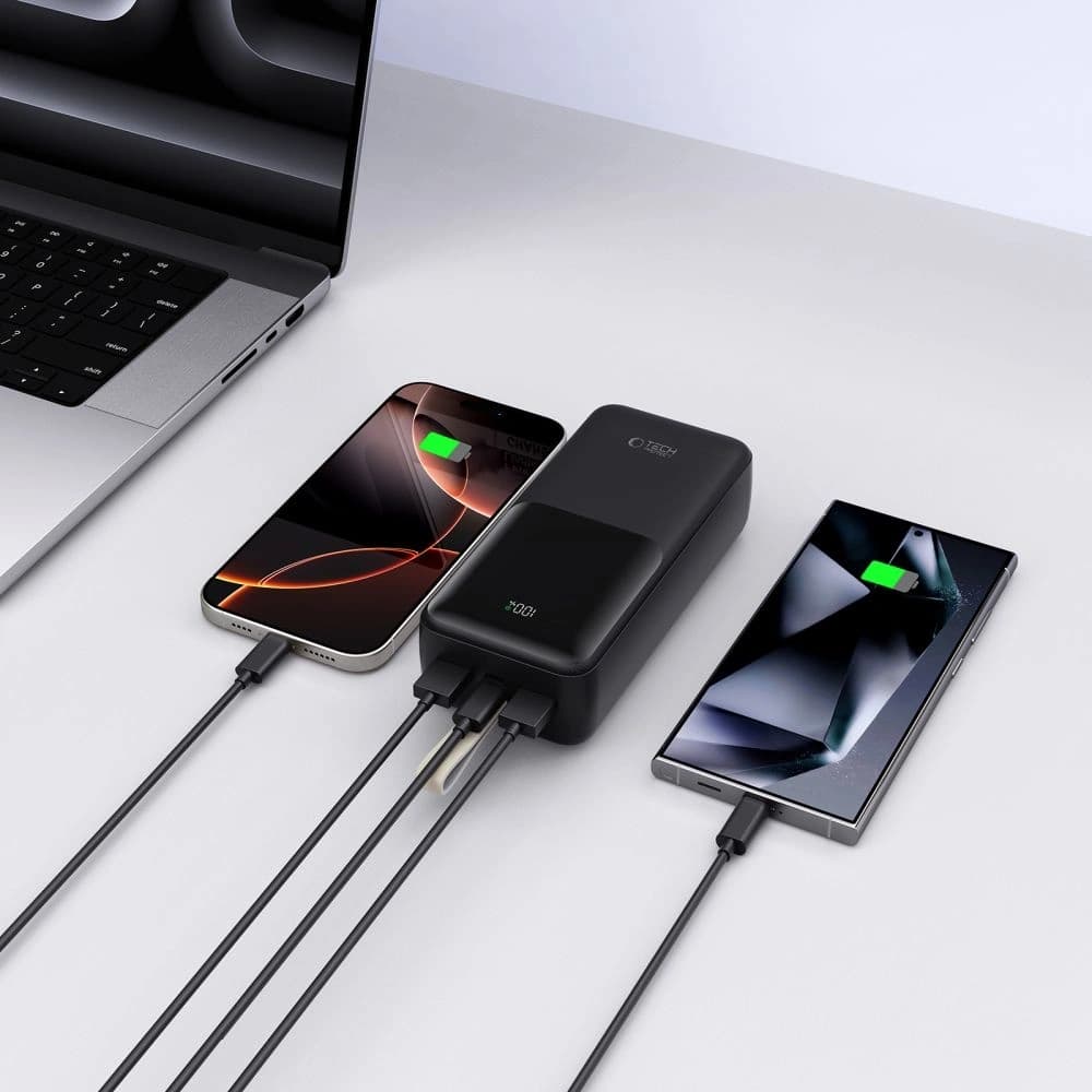 Tech-Protect PB03 Powerbank 30000mAh 22.5W Black - 7