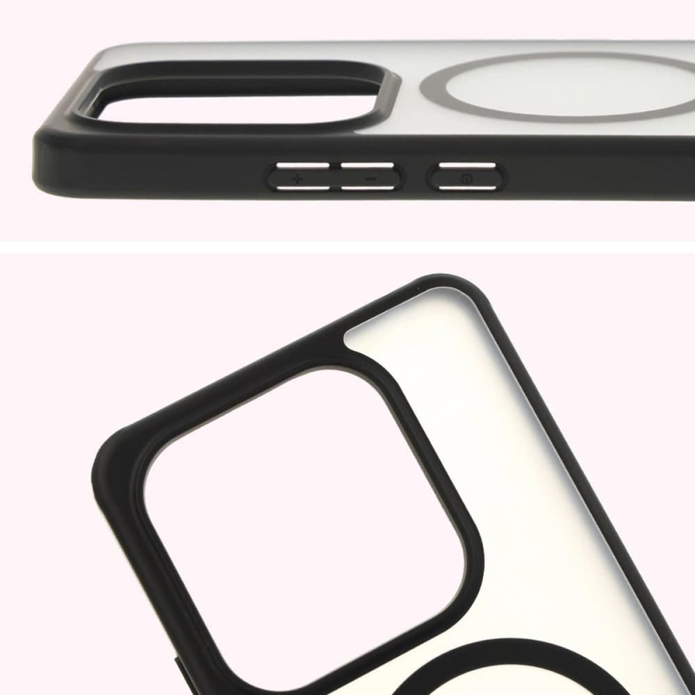 Bizon Case MatteO Xiaomi Redmi Note 14 5G translucent with black frame - 4