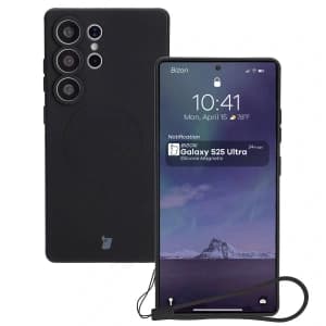 Bizon Case Silikon Magnetic Samsung Galaxy S25 Ultra schwarz