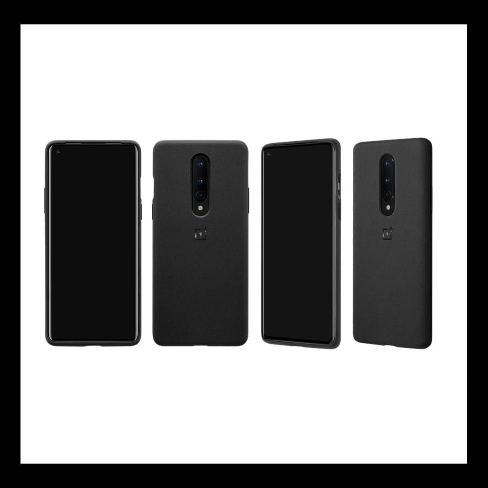 OnePlus Gehäuse 8 Sandstone Bumper Case Schwarz - 5