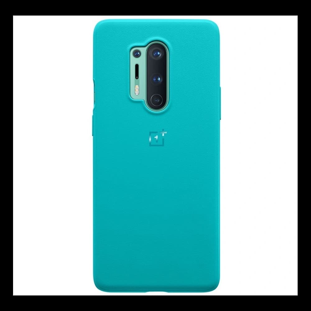 OnePlus Gehäuse 8 Pro Sandstone Bumper Case Cyan - 2