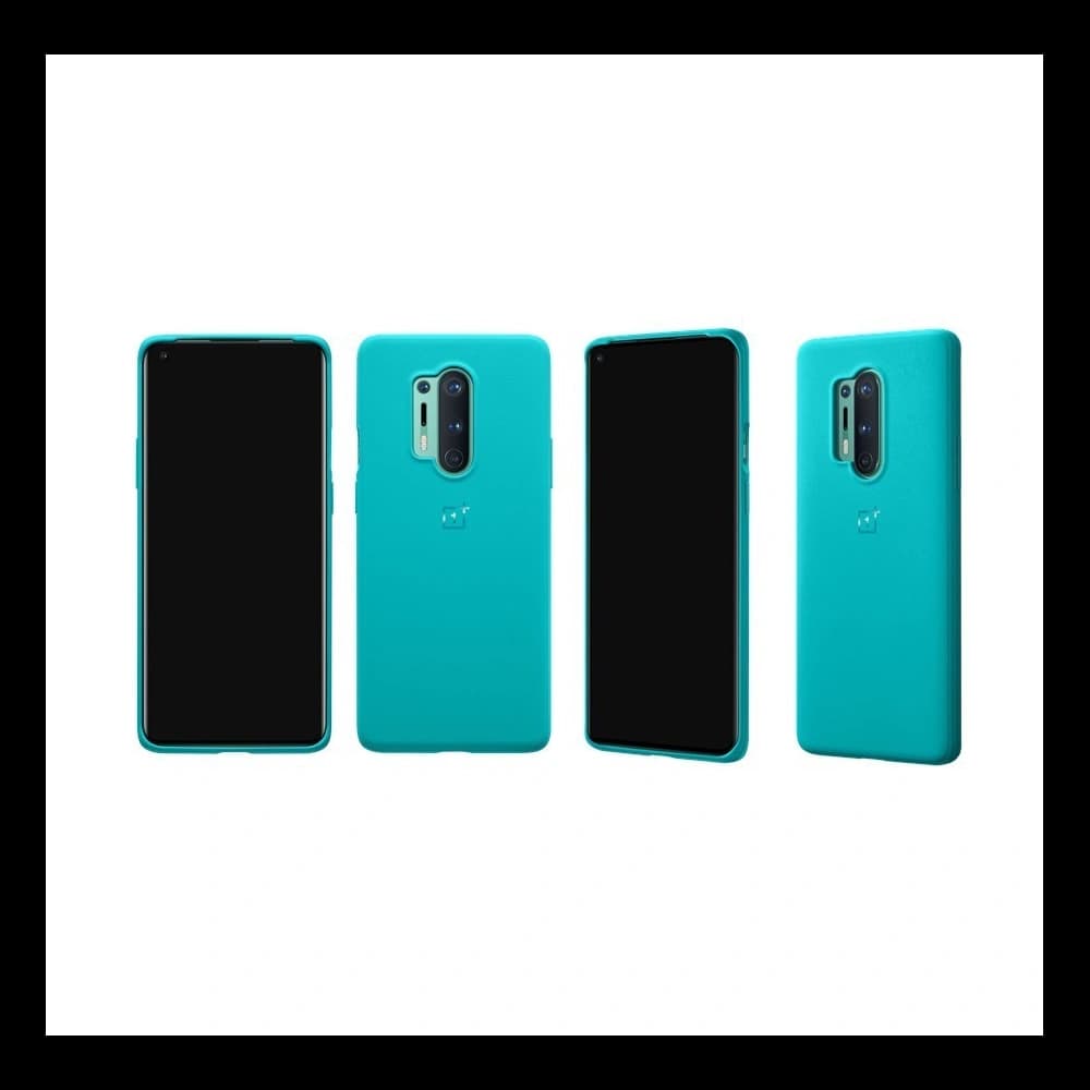 OnePlus Gehäuse 8 Pro Sandstone Bumper Case Cyan - 5