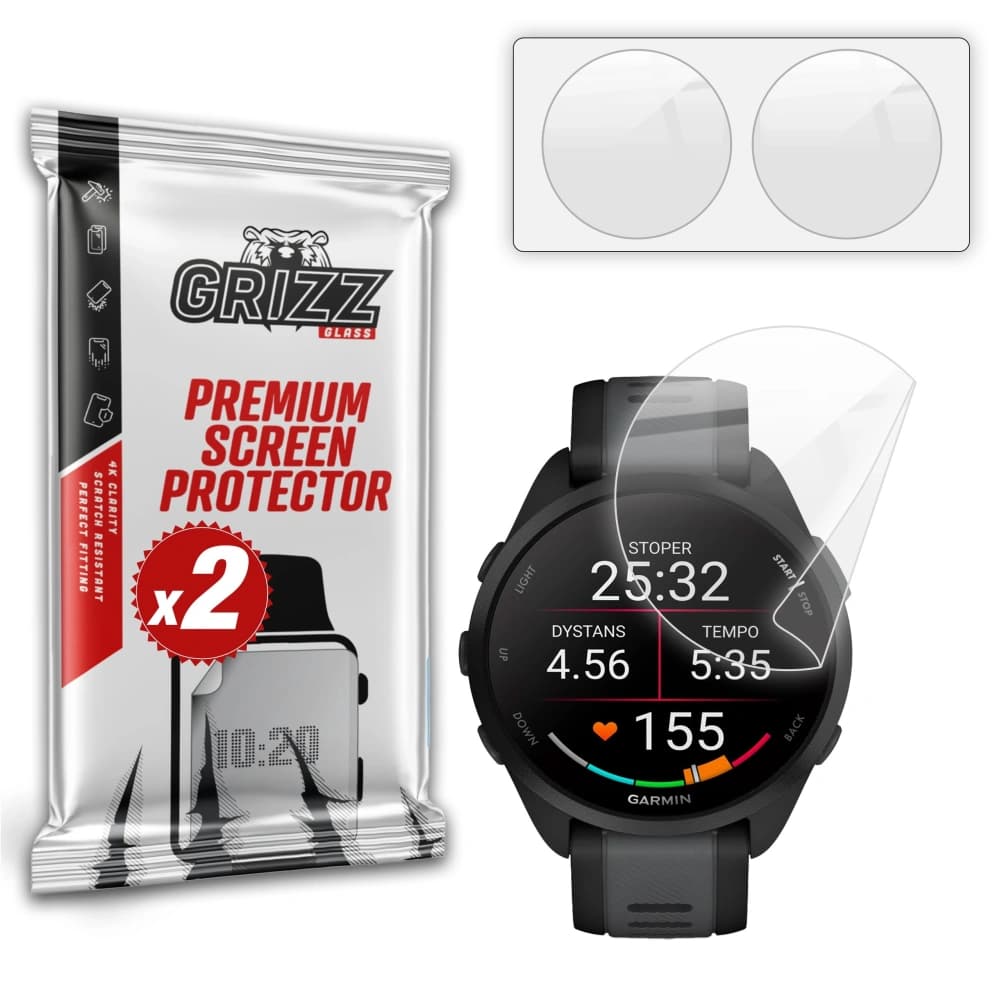 GrizzGlass CeramicFilm Garmin Forerunner 165 - 1