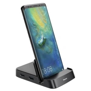 HUB USB-C Baseus Mate Docking to Huawei & Samsung, 15W Black