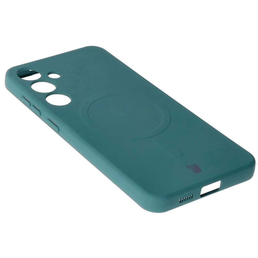 Bizon Case Silicone Magnetic Samsung Galaxy S25+ Plus / S24+ Plus dark green - 5