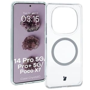 Bizon Case CrystalO Magnetic Xiaomi Redmi Note 14 Pro 5G / 14 Pro+ 5G / Poco X7 klar