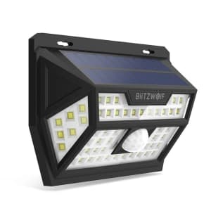 Blitzwolf BW-OLT1 Außen-LED-Solarlampe mit Bewegungs- und Dämmerungssensor, 2200mAh