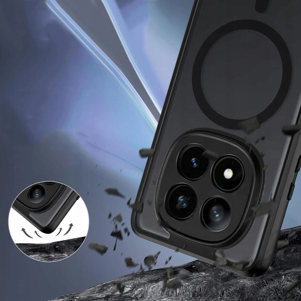 Tech-Protect Magmat MagSafe Xiaomi Redmi Note 14 Pro 5G / Poco X7 5G Matte Black - 2