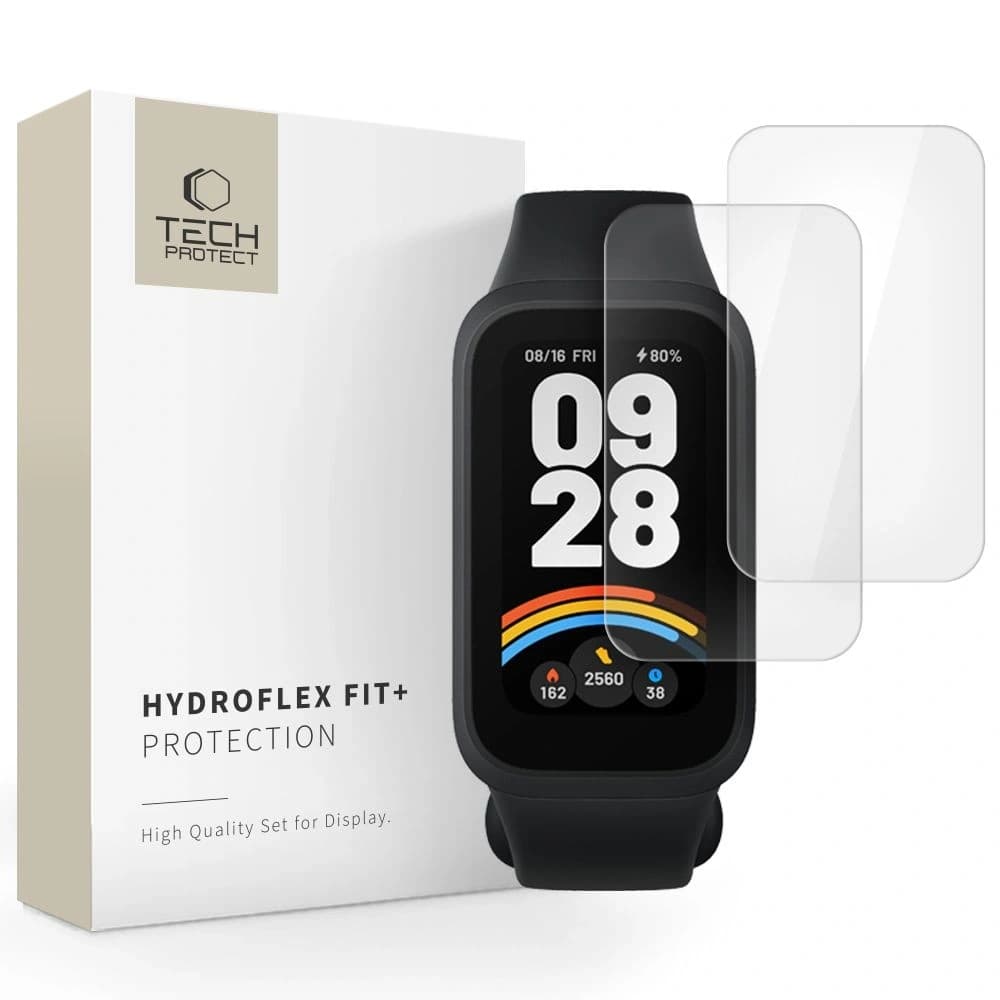 Tech-Protect Hydroflex Fit+ Xiaomi Smart Band 9 Active Clear [2 PACK] - 1