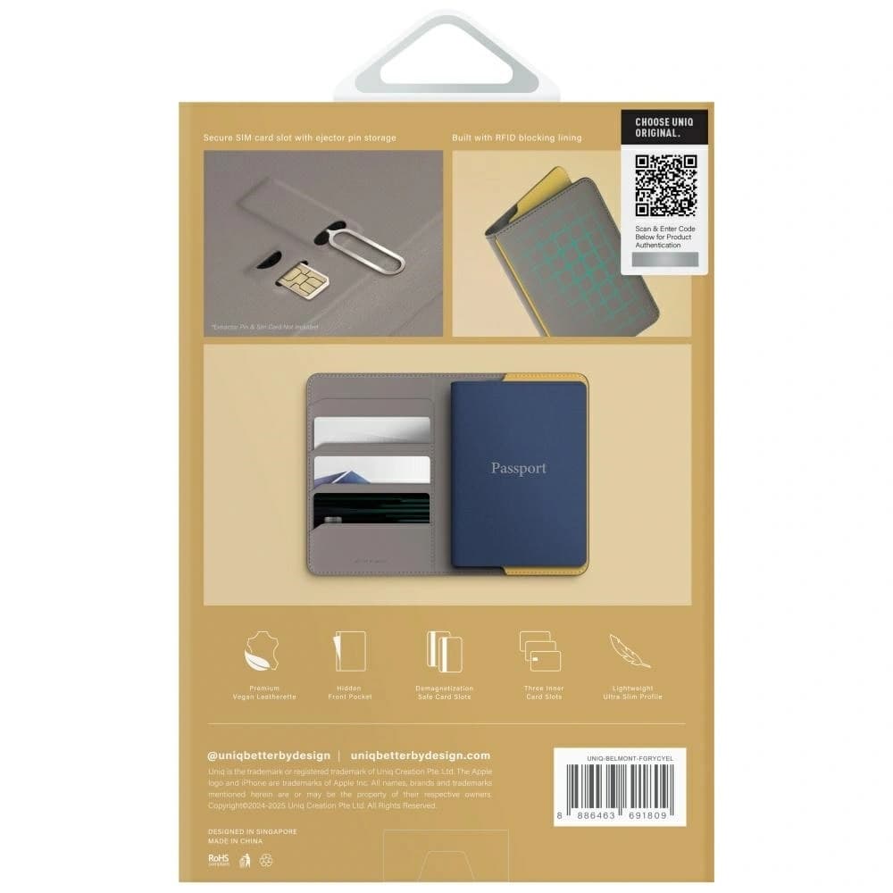 UNIQ Belmont RFID lock grey-yellow - 7