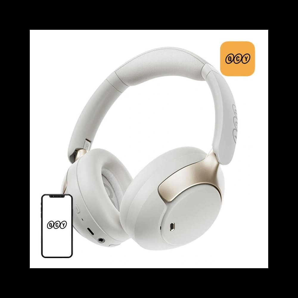 QCY H3 Pro Bluetooth 5.4 LDAC/AAC/SBC Wireless In-Ear Headphones (White) - 1