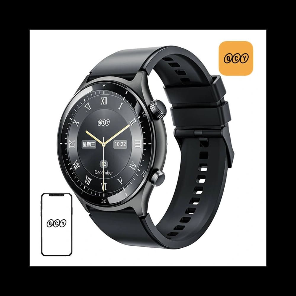 QCY GT3 S7 AMOLED 1.43" 3ATM Smartwatch (schwarz) - 1