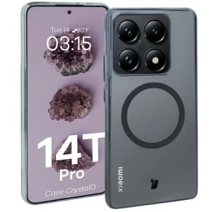 Bizon Case CrystalO Magnetic Xiaomi 14T Pro klar