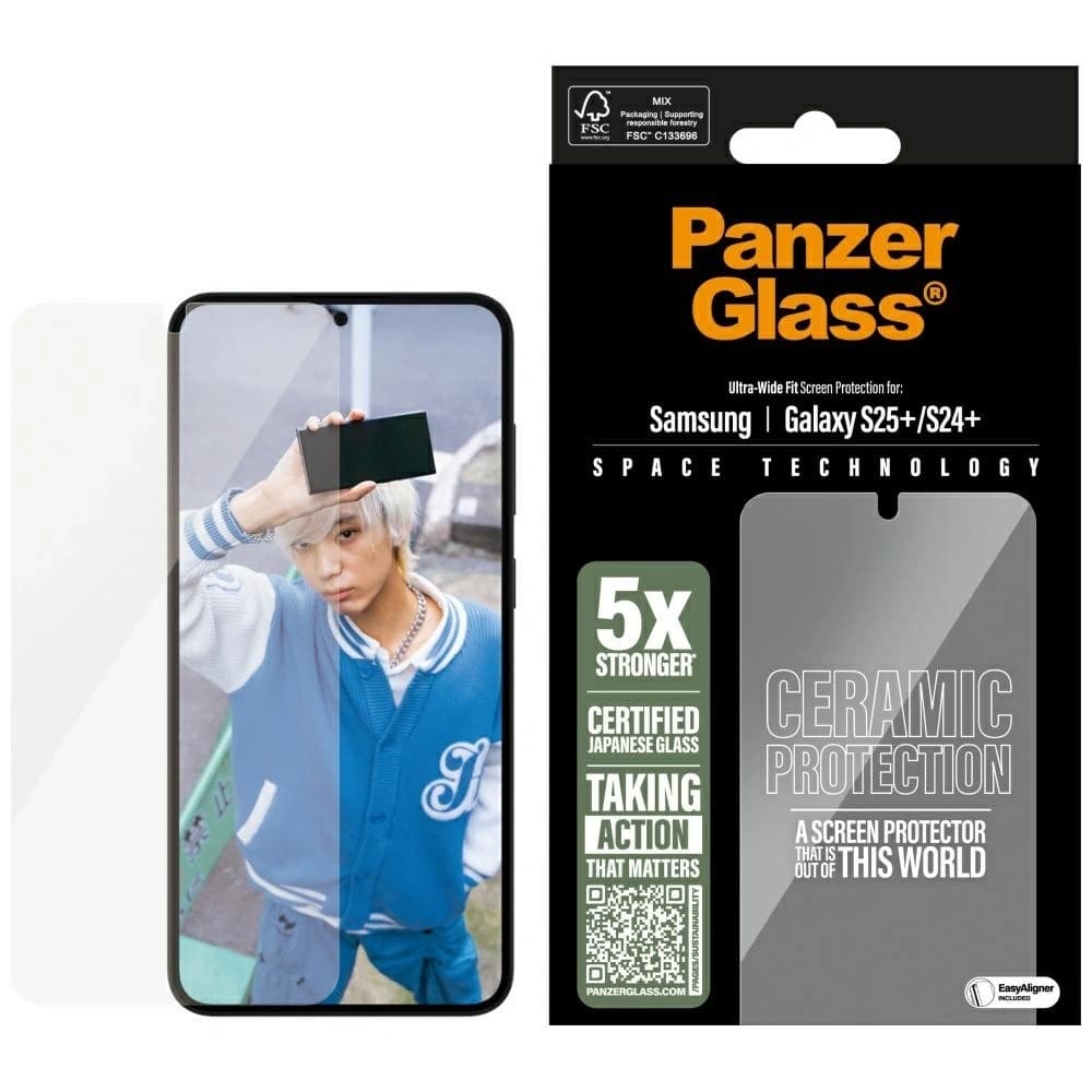 PanzerGlass Ultra-Wide Fit Samsung Galaxy S25+ Plus ceramic - 1