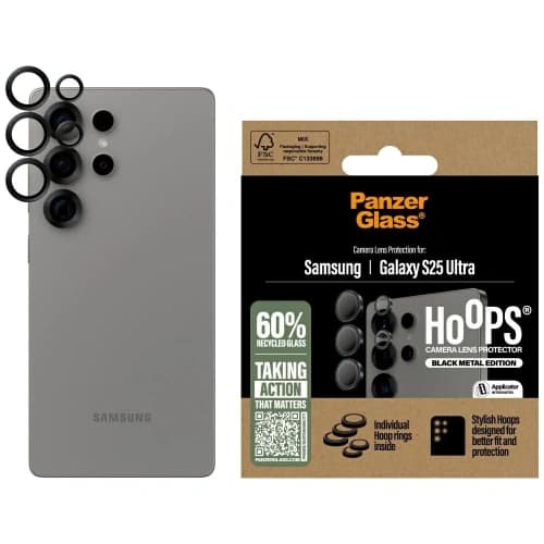 PanzerGlass Hoops Lens Protector Samsung Galaxy S25 Ultra schwarz