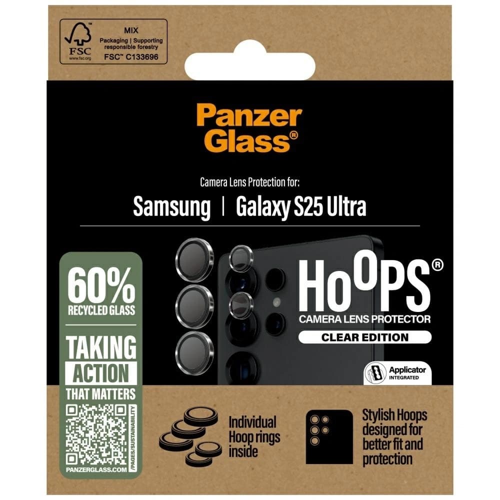 PanzerGlass Hoops Linsenschutz Samsung Galaxy S25 Ultra klar - 4