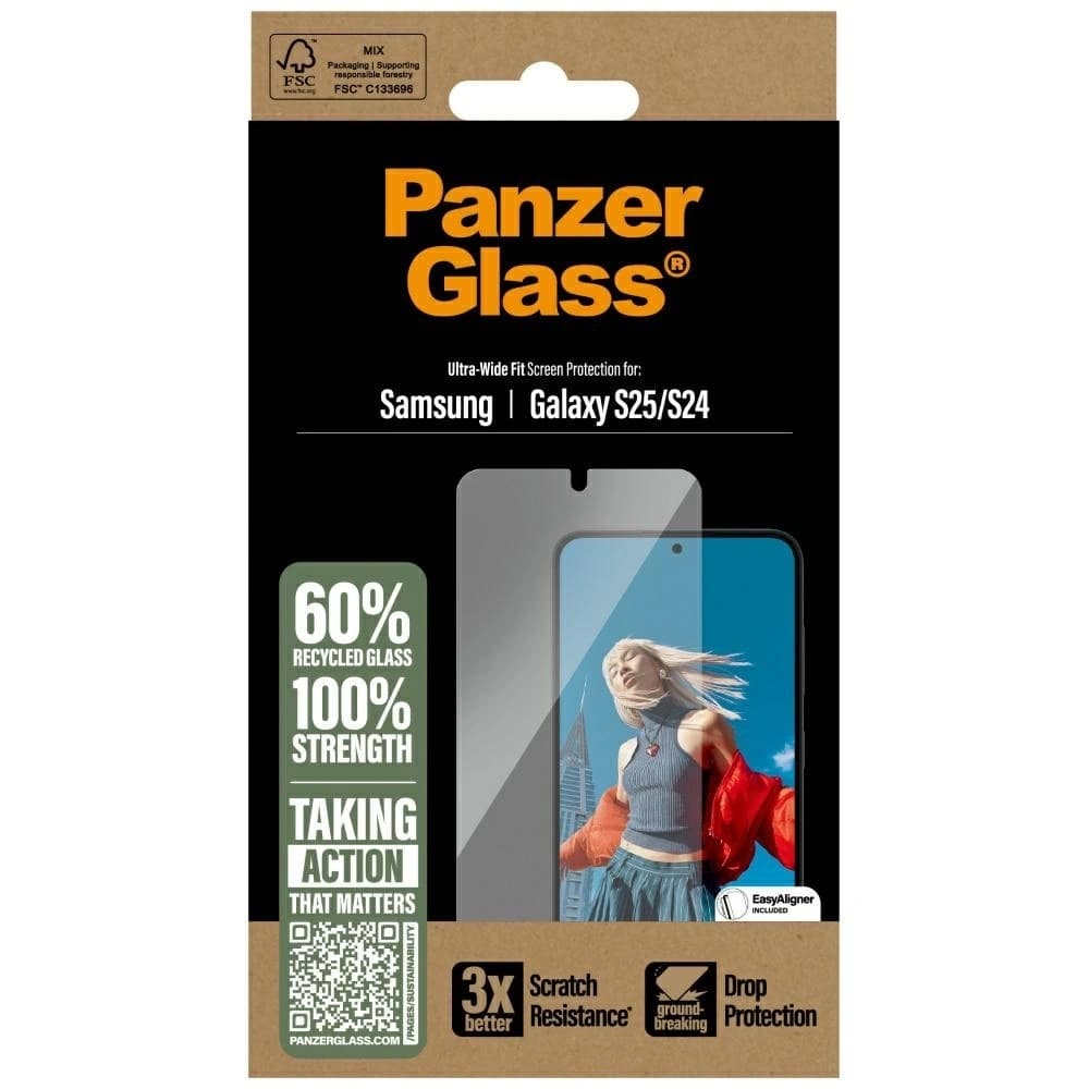 PanzerGlass Ultra-Wide Fit Samsung Galaxy S25 - 4
