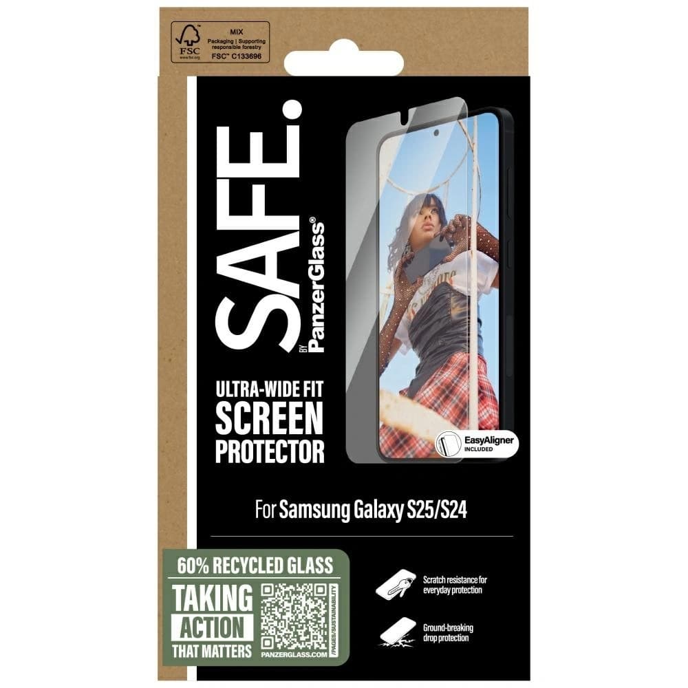 SAFE by PanzerGlass Ultra-Wide Fit Samsung Galaxy S25 - 4