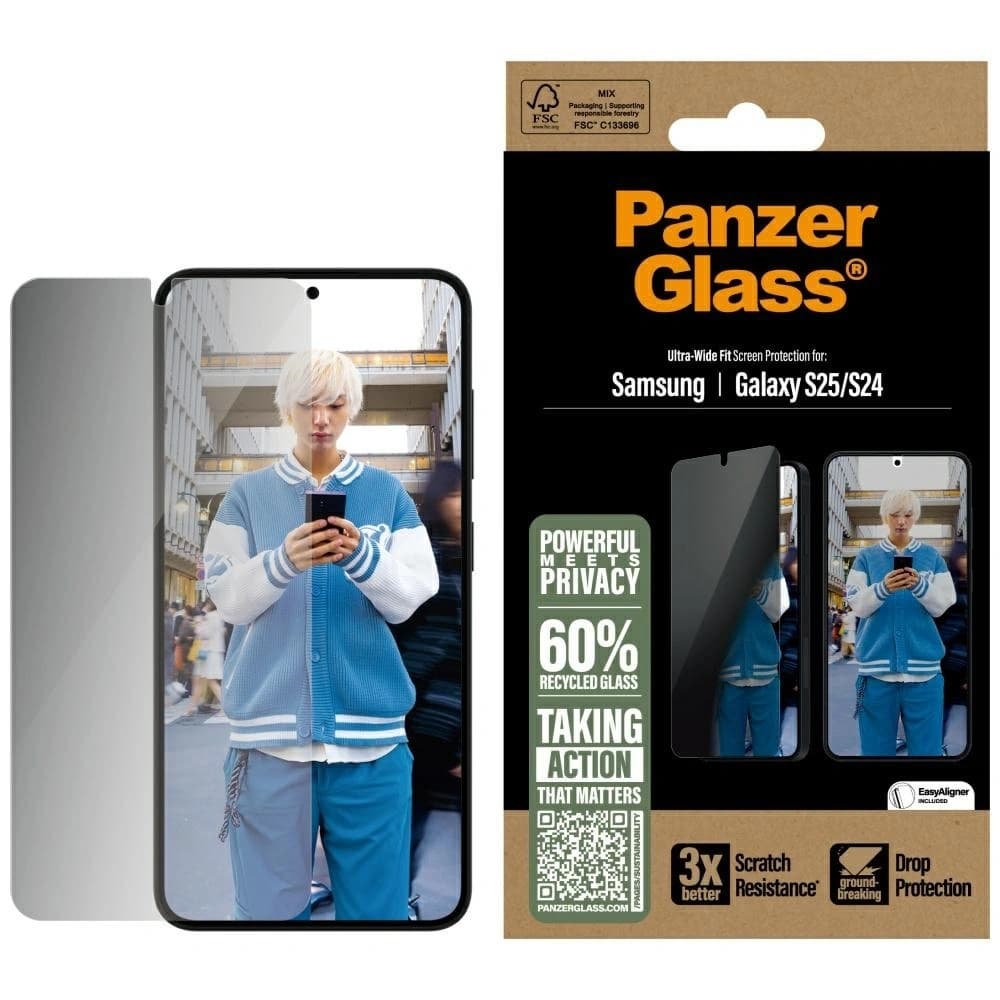 PanzerGlass Ultra-Wide Fit Samsung Galaxy S25 - 1