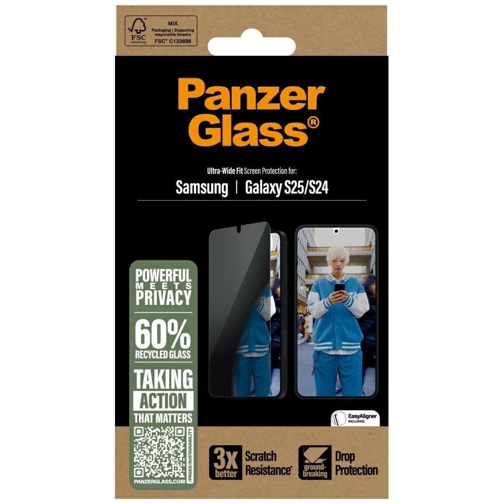 PanzerGlass Ultra-Wide Fit Samsung Galaxy S25 - 4