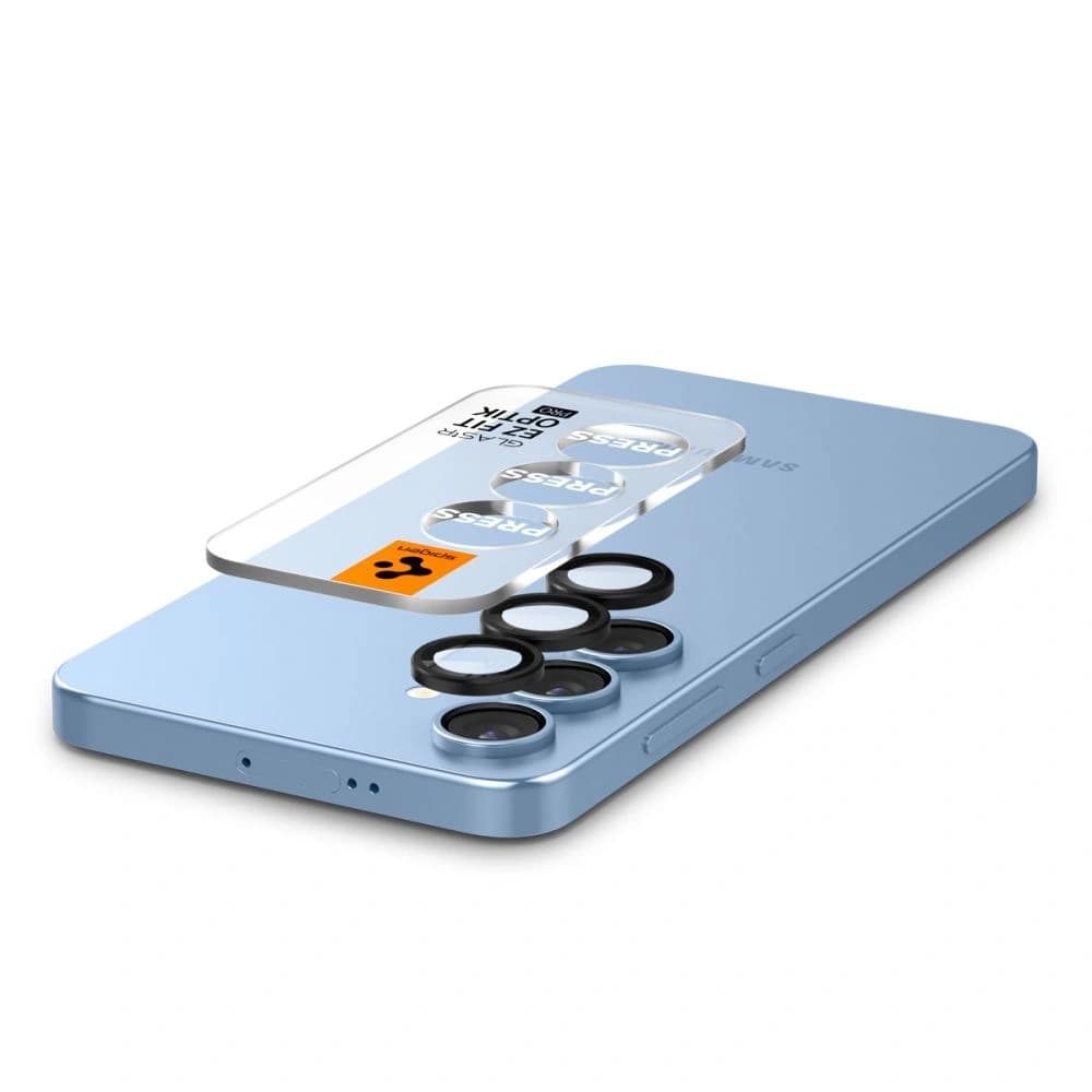 Spigen Optik Pro HD Glas.tr ez Fit Camera Protector Samsung Galaxy S25+ Plus Black [2 PACK] - 5