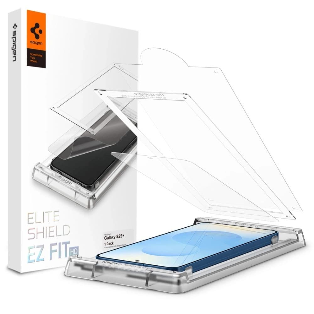 Spigen Elite Shield ez Fit HD Samsung Galaxy S25+ Plus Klar - 1