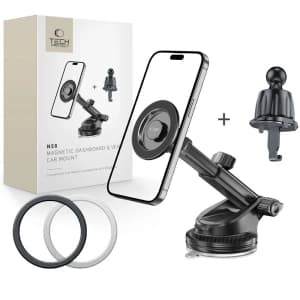 Tech-Protect N58 Magnetic MagSafe Dashboard- und Lüftungsauto-Halterung Schwarz