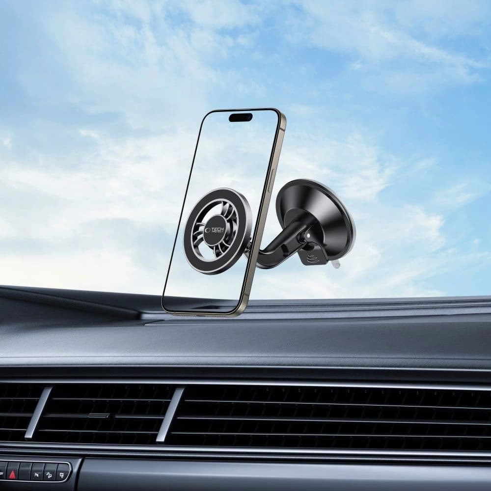 Tech-Protect N56 Magnetic MagSafe Dashboard Shrt Car Mount Schwarz - 7