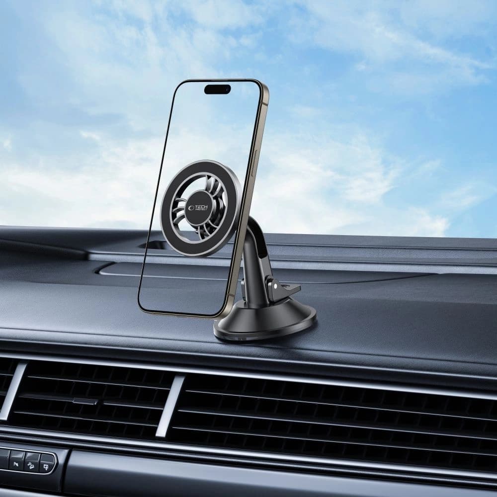 Tech-Protect N56 Magnetic MagSafe Dashboard Shrt Car Mount Schwarz - 8