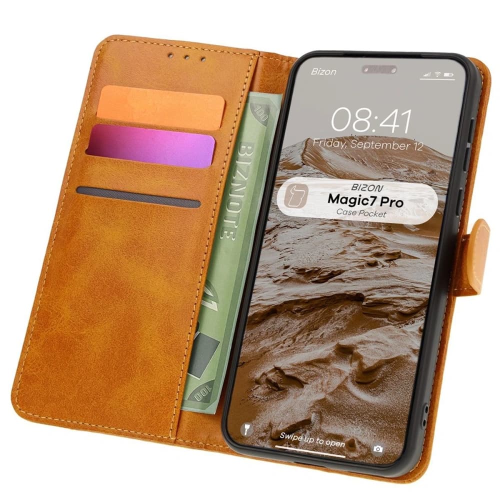 Bizon Case Pocket Honor Magic7 Pro brown - 1