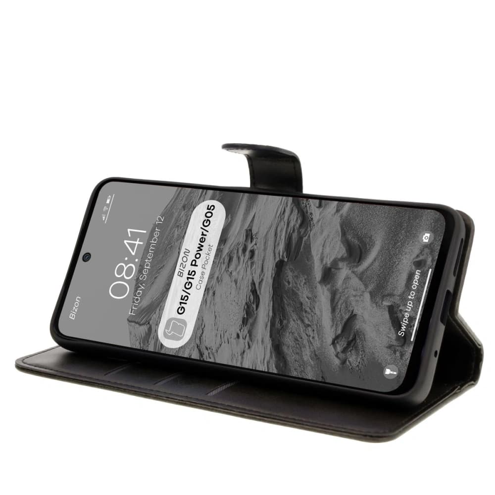 Bizon Case Tasche Motorola Moto G15 / G15 Power / G05 schwarz - 5