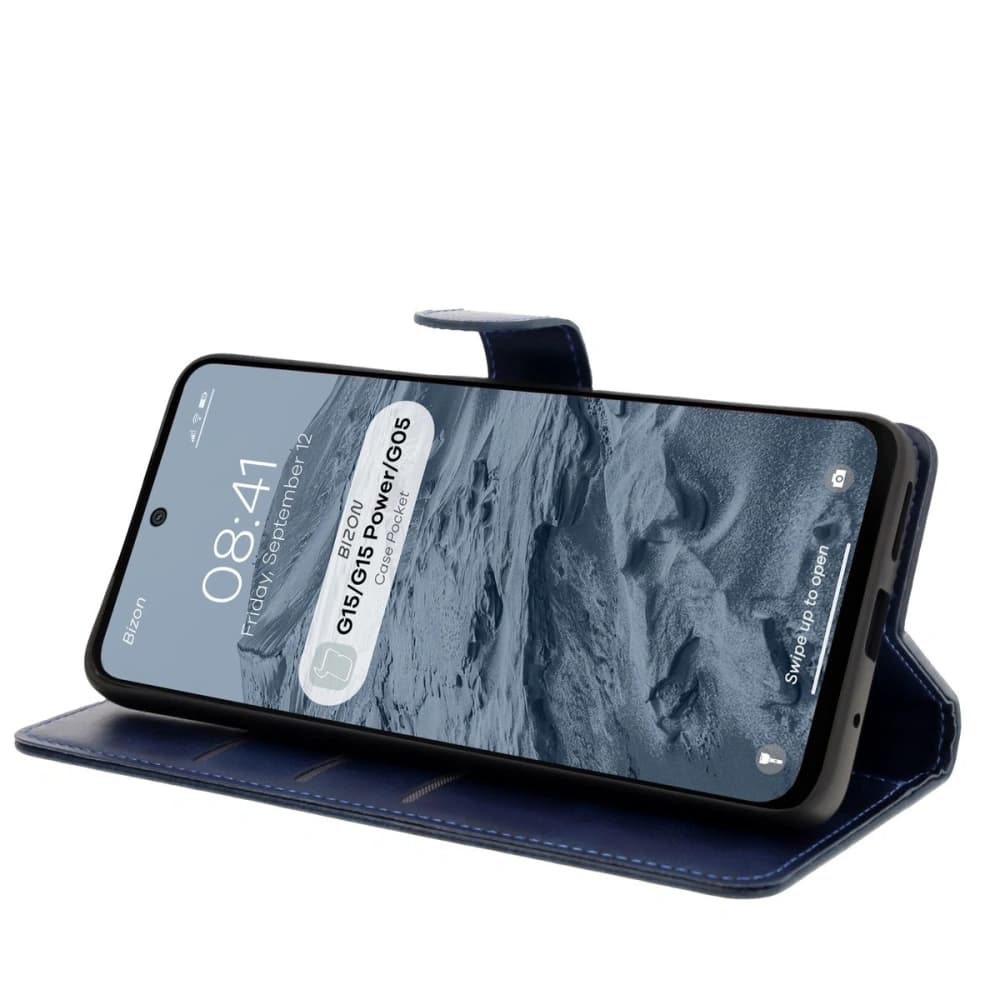 Bizon Case Pocket Motorola Moto G15 / G15 Power / G05 marineblau - 5