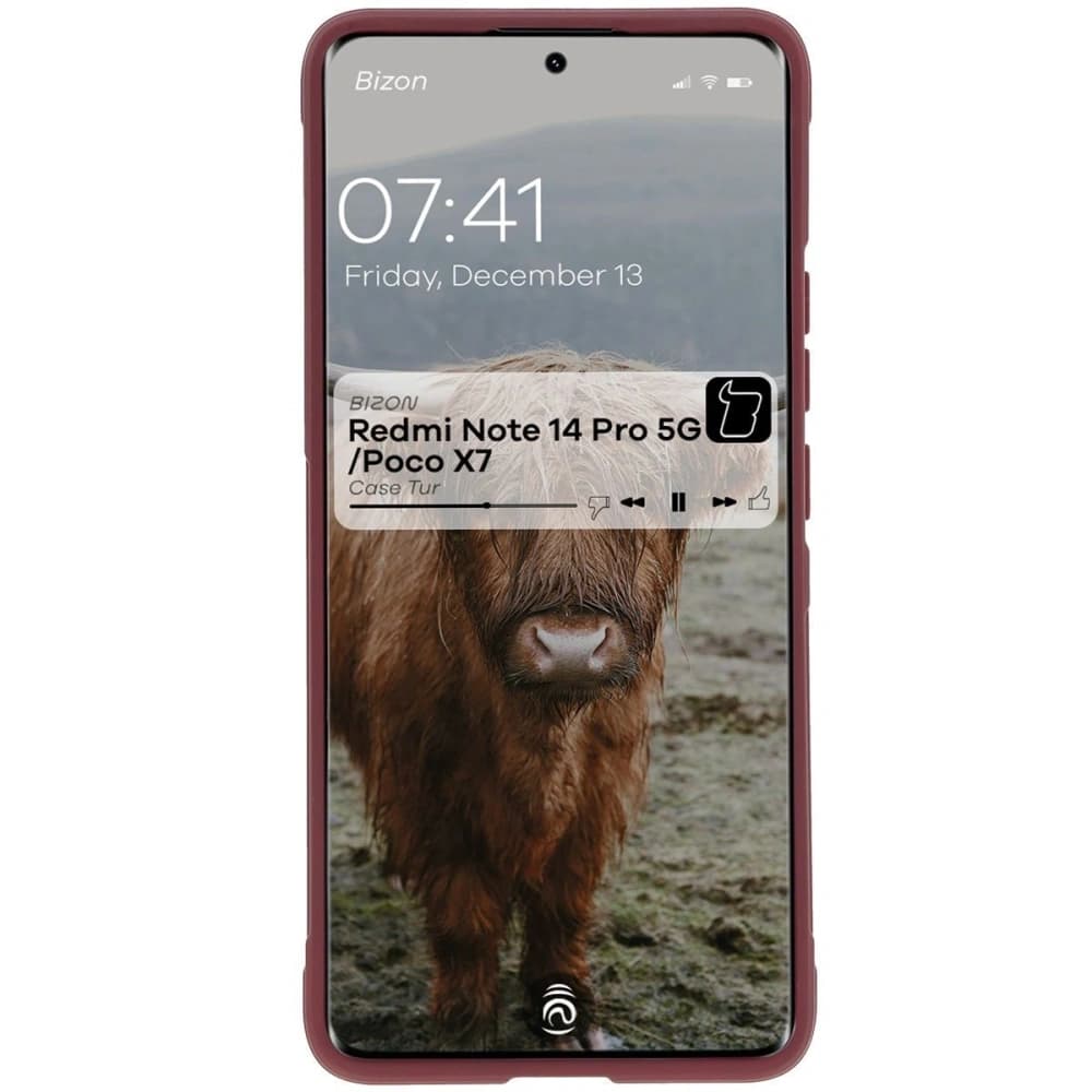 Bizon Case Tur Xiaomi Redmi Note 14 Pro 5G / Poco X7 dark purple - 5