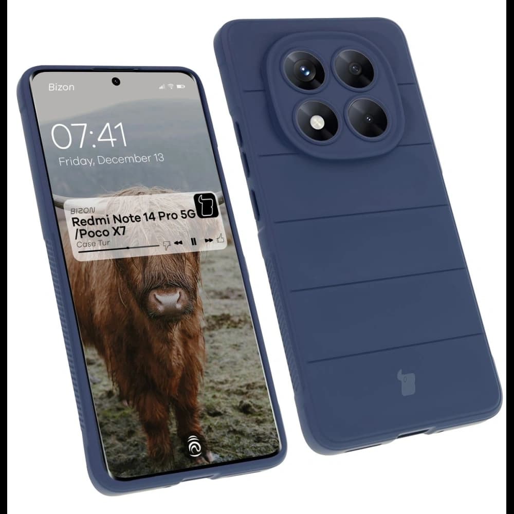 Bizon Case Tur Xiaomi Redmi Note 14 Pro 5G / Poco X7 marineblau - 1