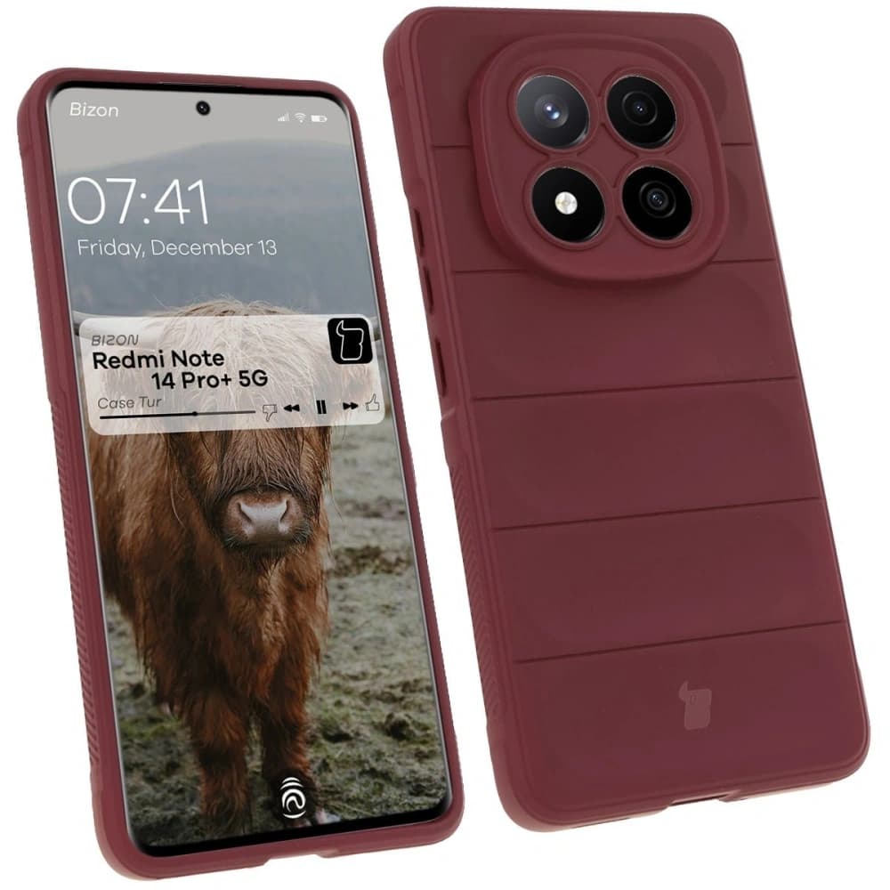 Bizon Case Tur Xiaomi Redmi Note 14 Pro Plus 5G dunkel lila - 1