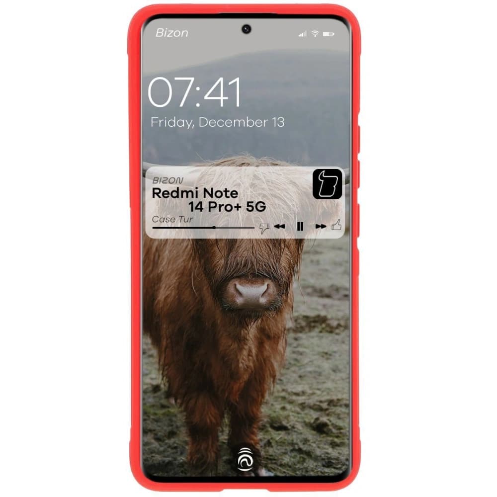 Bizon Case Tur Xiaomi Redmi Note 14 Pro Plus 5G rot - 5