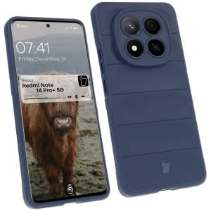 Pancerne etui Bizon Case Tur do Xiaomi Redmi Note 14 Pro Plus 5G granatowe