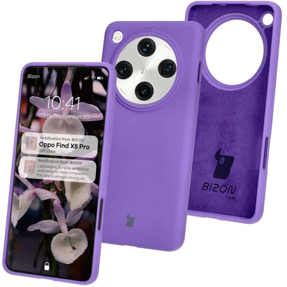 Bizon Soft Case Oppo Find X8 Pro lila - 1