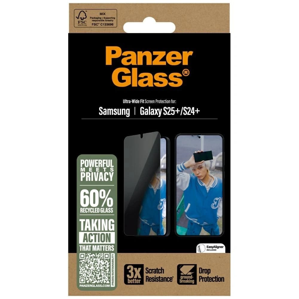 PanzerGlass Ultra-Wide Fit Samsung Galaxy S25+ Plus - 4