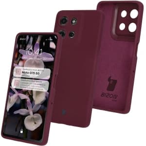 Bizon Soft Case Motorola Moto G75 5G dunkel lila