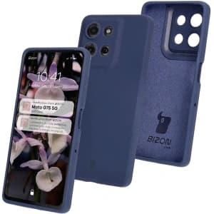 Bizon Soft Case Motorola Moto G75 5G dunkelblau