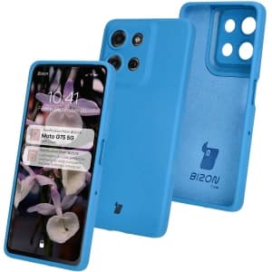 Bizon Soft Case Motorola Moto G75 5G blau