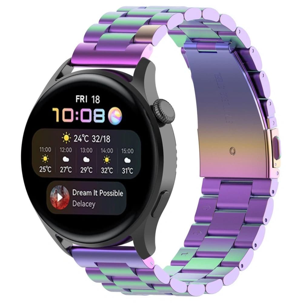 Bizon Armband Uhr Aura Smartwatch 18 mm Regenbogen - 2