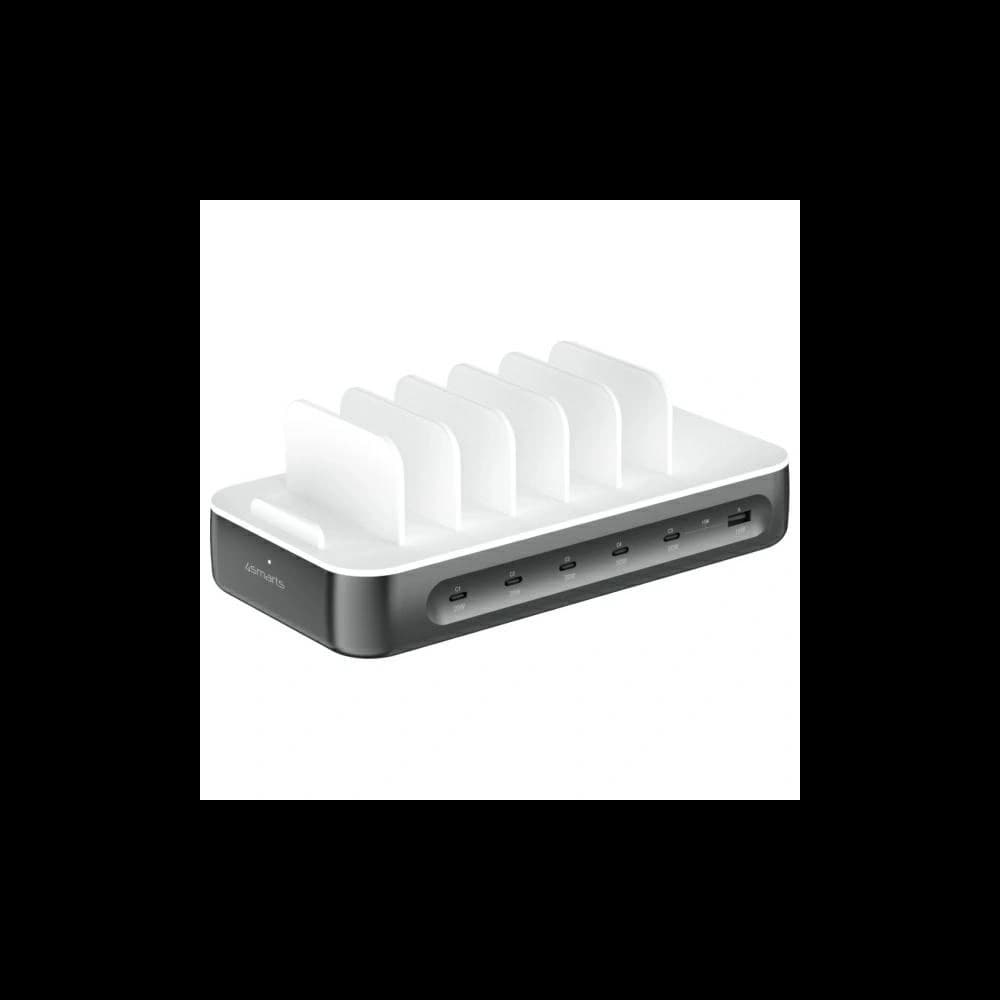 4smarts Team 100W USB-A, 5xUSB-C charging station with cable set space grey - 2
