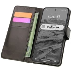 Etui z klapką Bizon Case Pocket do OnePlus 13R czarne