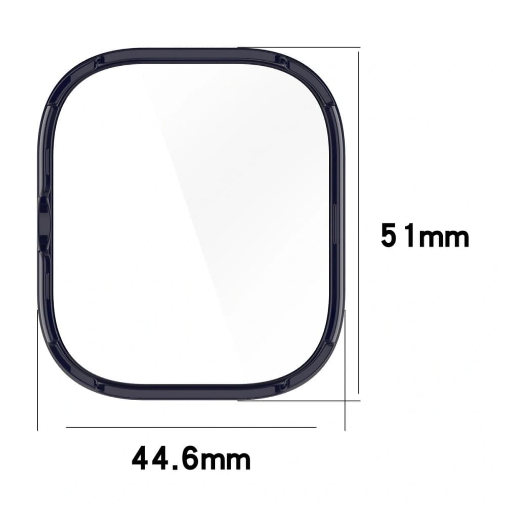 Bizon Case+Glass Uhr Xiaomi Redmi Watch 5 blau - 2